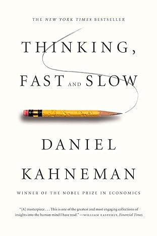 Thinking, Fast and Slow by Daniel Kahneman cover